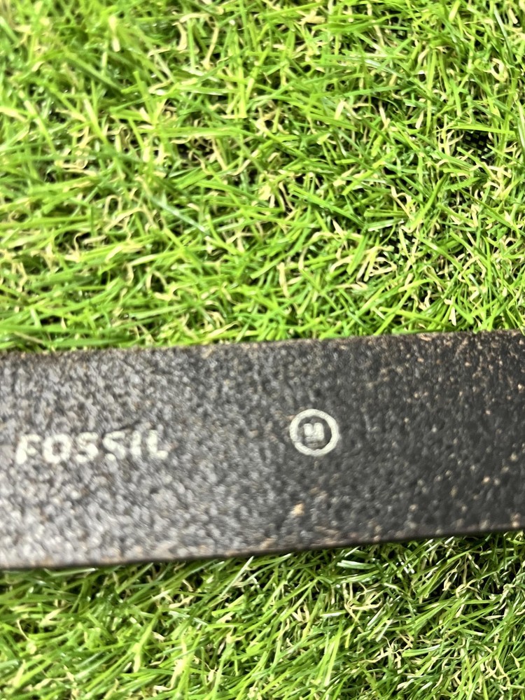 Fossil Black Leather Belt Size 40 M