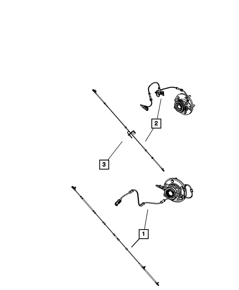 Genuine Mopar Anti-Lock Brakes Sensor Front 4779341AC