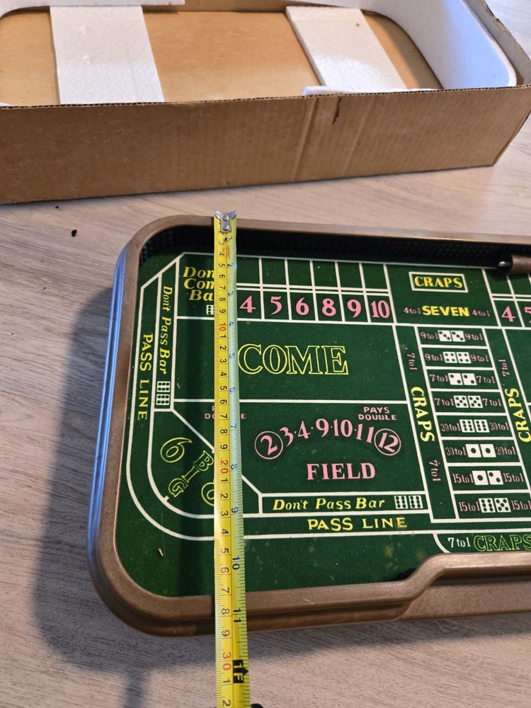 Vintage Waco Auto-Shooter Craps Table Automatic Dice Roller Not Complete
