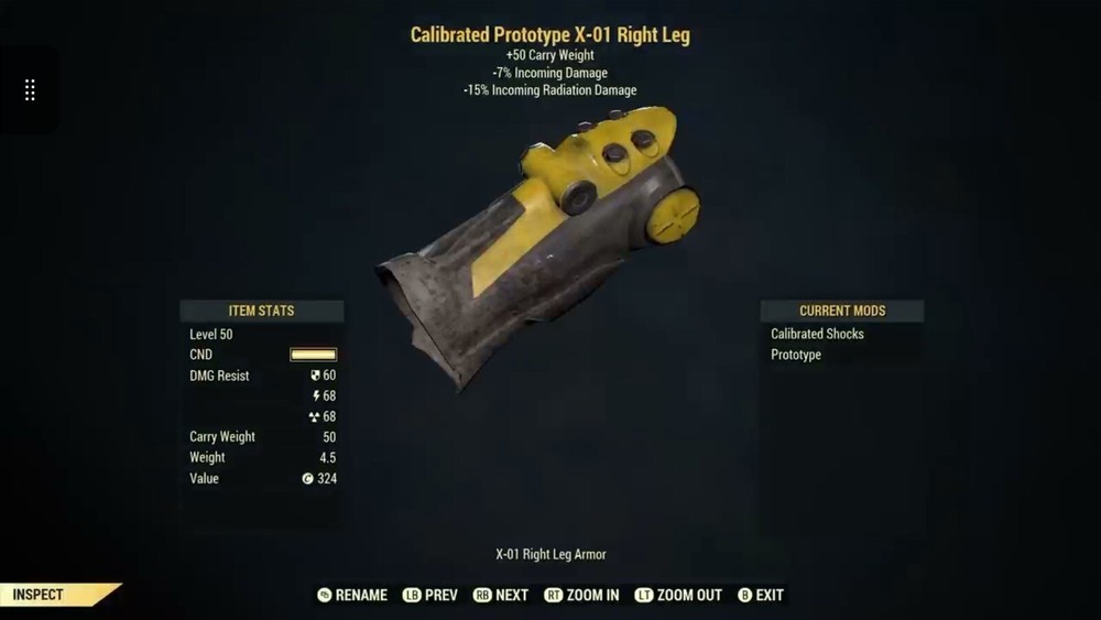 (Xbox) X-01 Power Armor with Jet Pack - Full Set Fully Modded