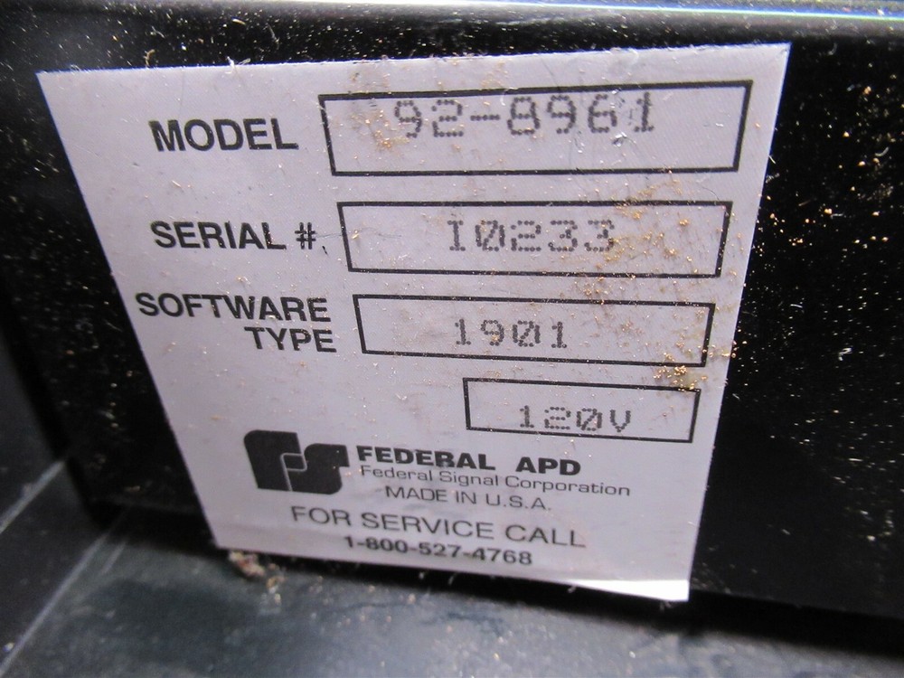 Federal APD 92-8961 Auditor 3 PowerPad Fee Computer System PCB w/ Enclosure