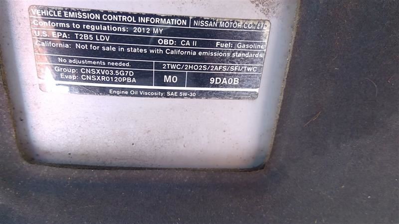 Engine ECM Electronic Control Module Automatic CVT Fits 12-13 MAXIMA 180265