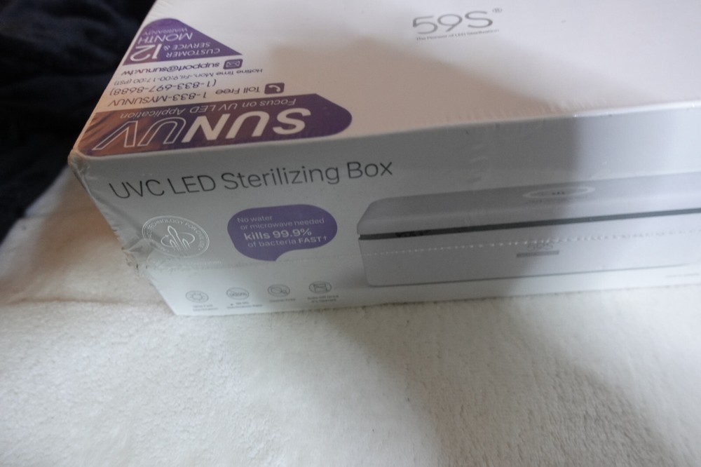 SUNUV UVC LED Sterilizing Box 59S NEW SEALED IN BOX --LOCATED J5