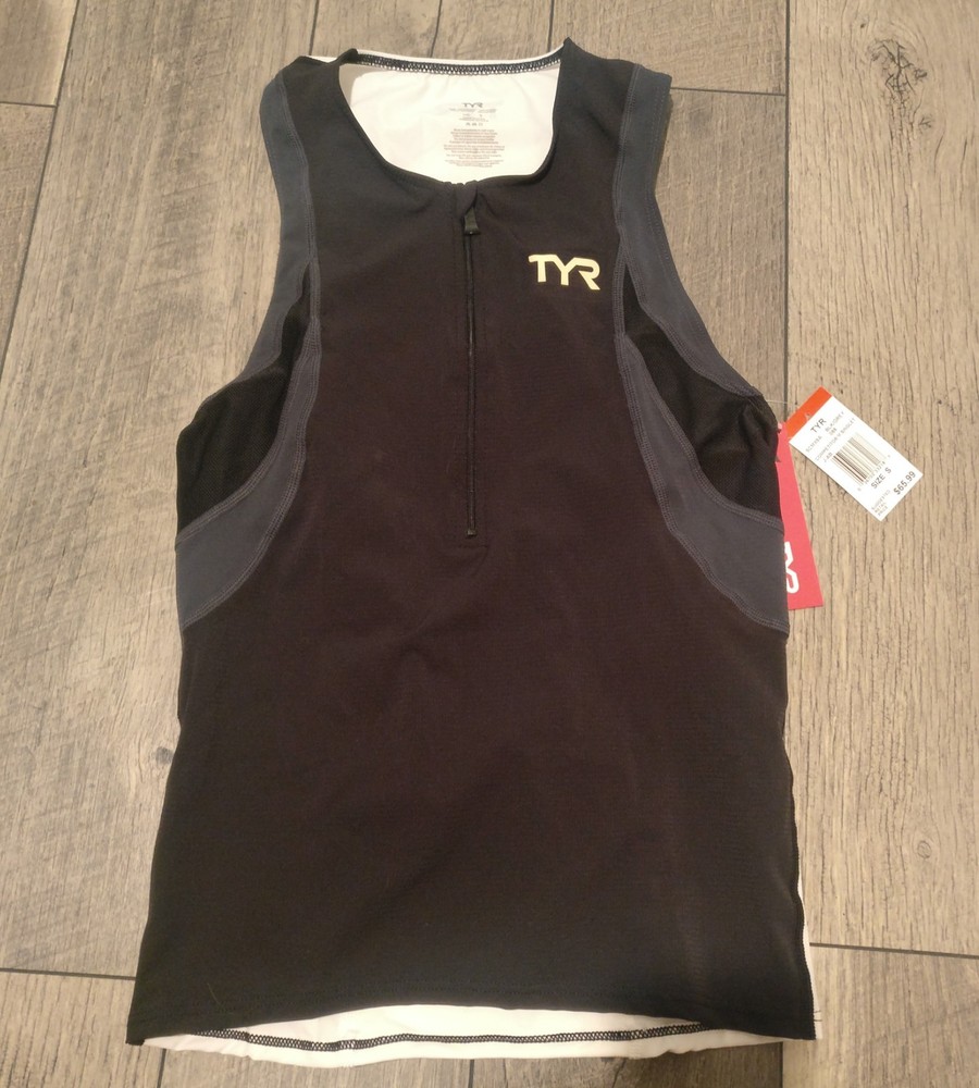 TYR mens competitor singlet small nwt