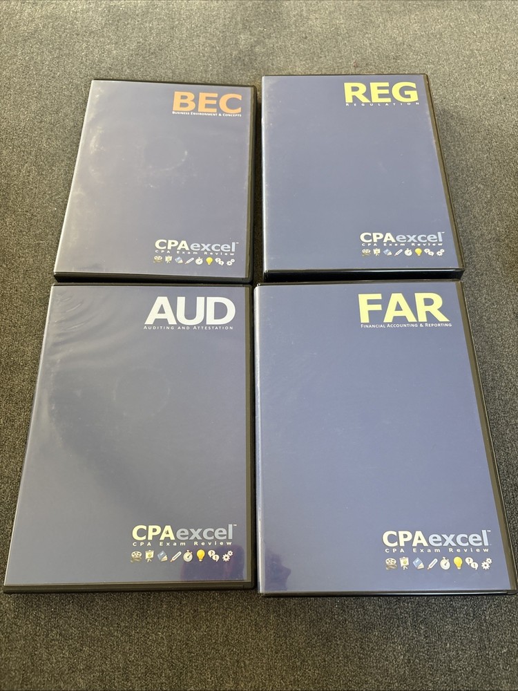 CPA Excel Exam Review Auditing 22 CD Set 2007 Learning System Rare