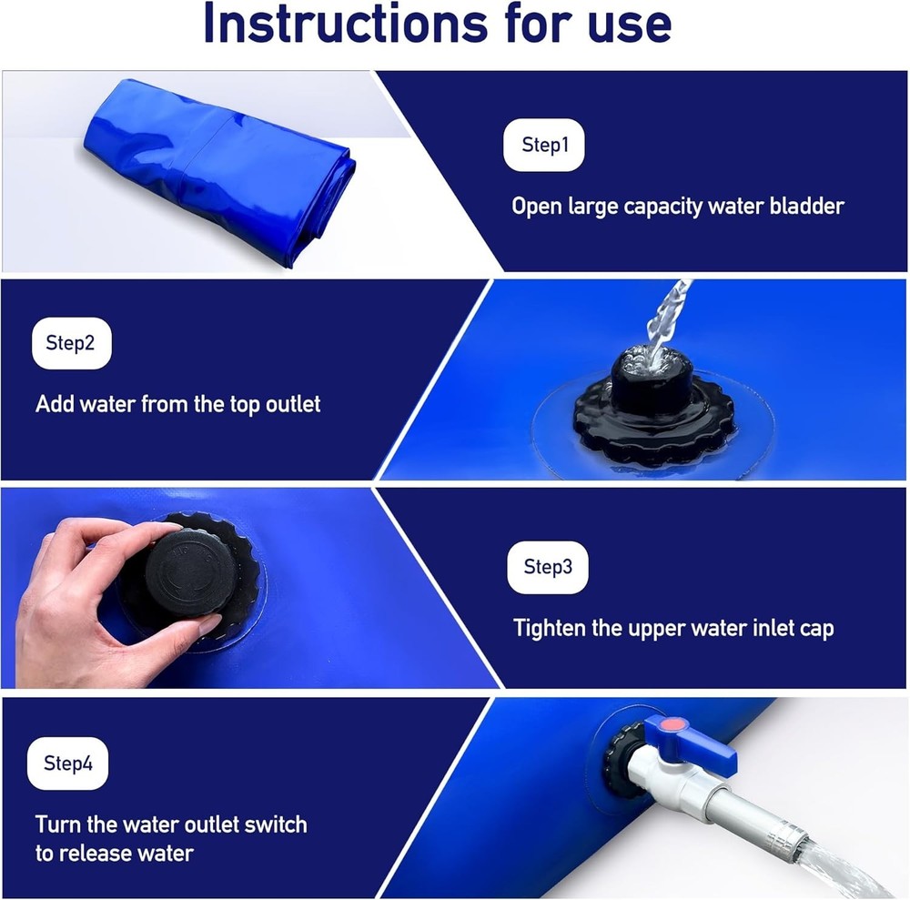 Large Capacity Water Storage Bladder - Camping, Garden