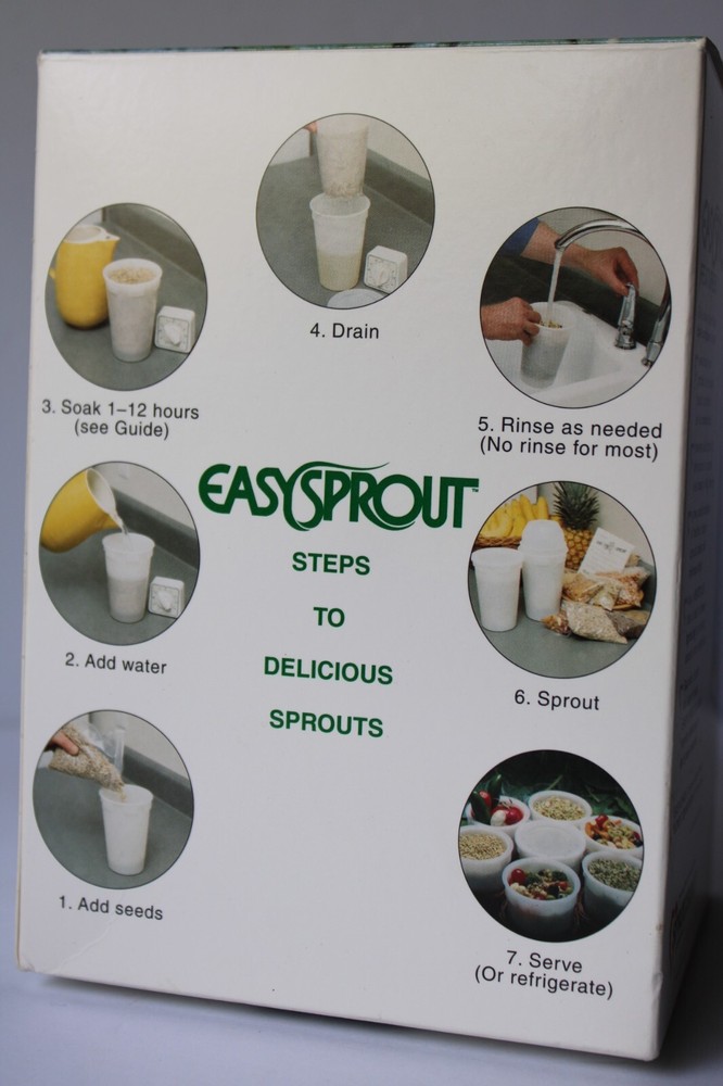 Sproutamo EASYSPROUT SPROUTER Plastic Cup Sprouting System Complete Original Bx