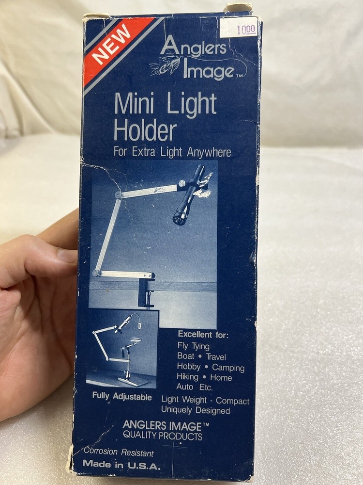 Anglers Image Portable / Adjustable Extra Light Anywhere Holder Fly Tying Hiking