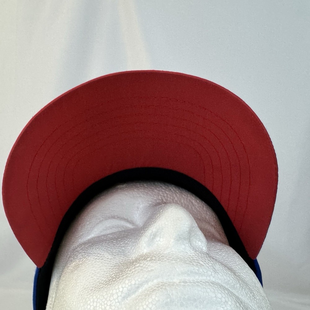 Starter Men Ball Cap Strap Back Hat Solid Blue Blank Adjustable Fast Ship