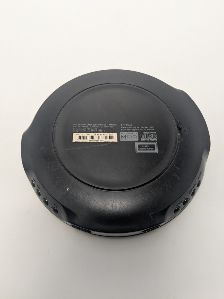 Philips EXP2546 Portable CD Player 100 Sec Magic ESP As-Is