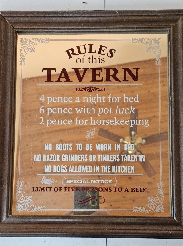 Rules Of This Tavern Mirror