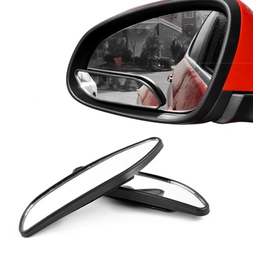 2PCS Blind Spot Car Mirror, Rectangular HD Glass Wide Angle Rearview 2 PCS