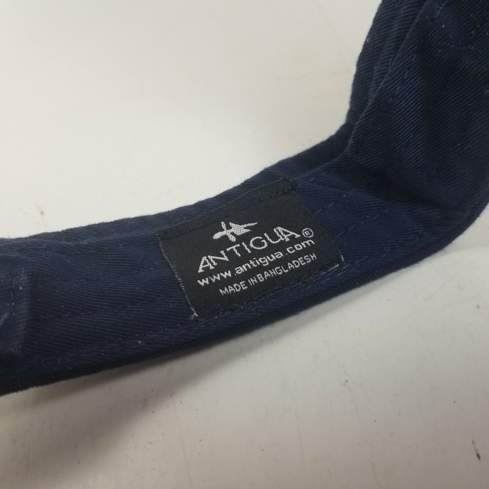 Anitigua Visor Dark Blue Golf Hat Cap Adjustable Strap Strapback Cotton