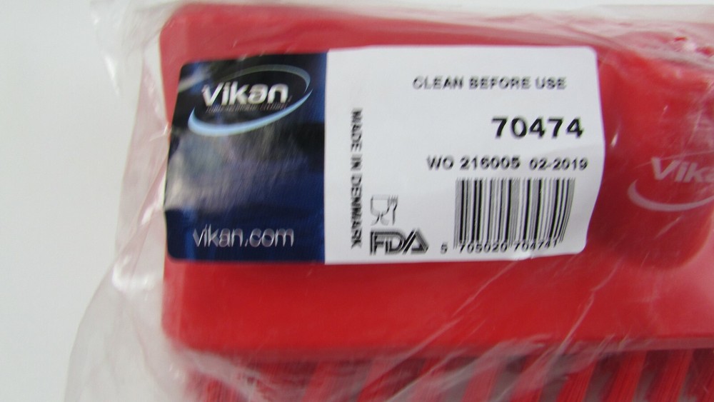 Vikan 70474 Deck Scrub Brush Red