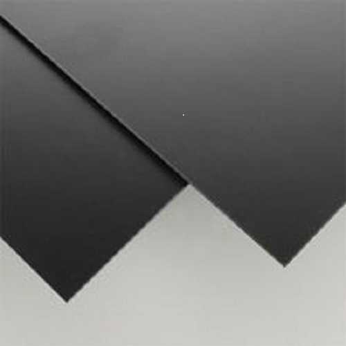 (10 Pack) Black Polystyrene Plastic Sheet - 0.020" Thick - 6" x 6"