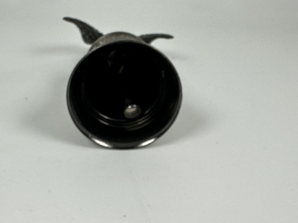 Small Vintage Silver Pewter Bell with Eagle 4" Tall Isaiah 40:31 Scripture