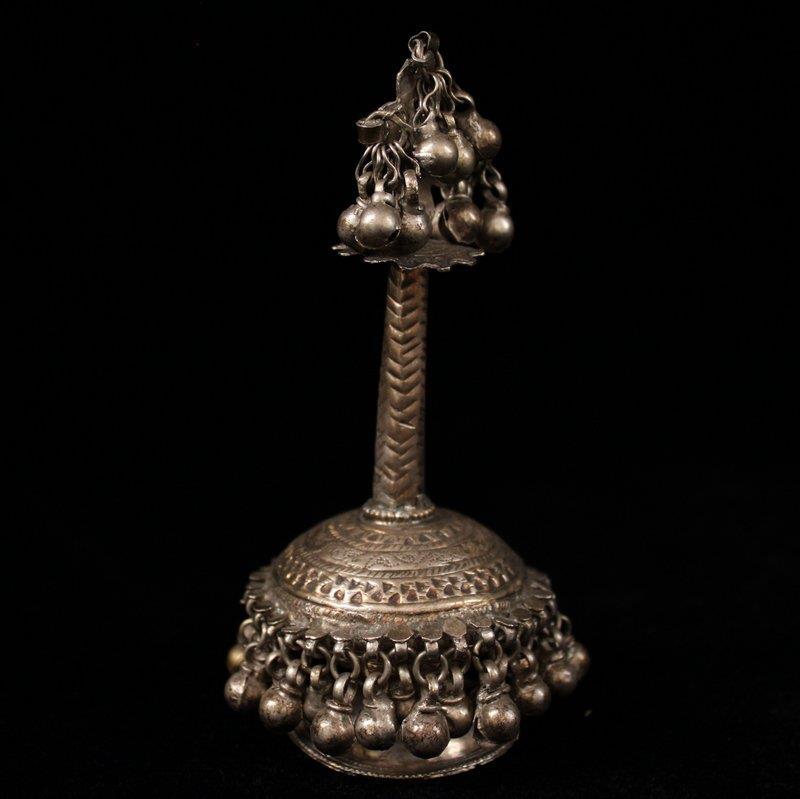 Antique Middle Eastern Hand Crafted Silver Item, Sormeh Dan.