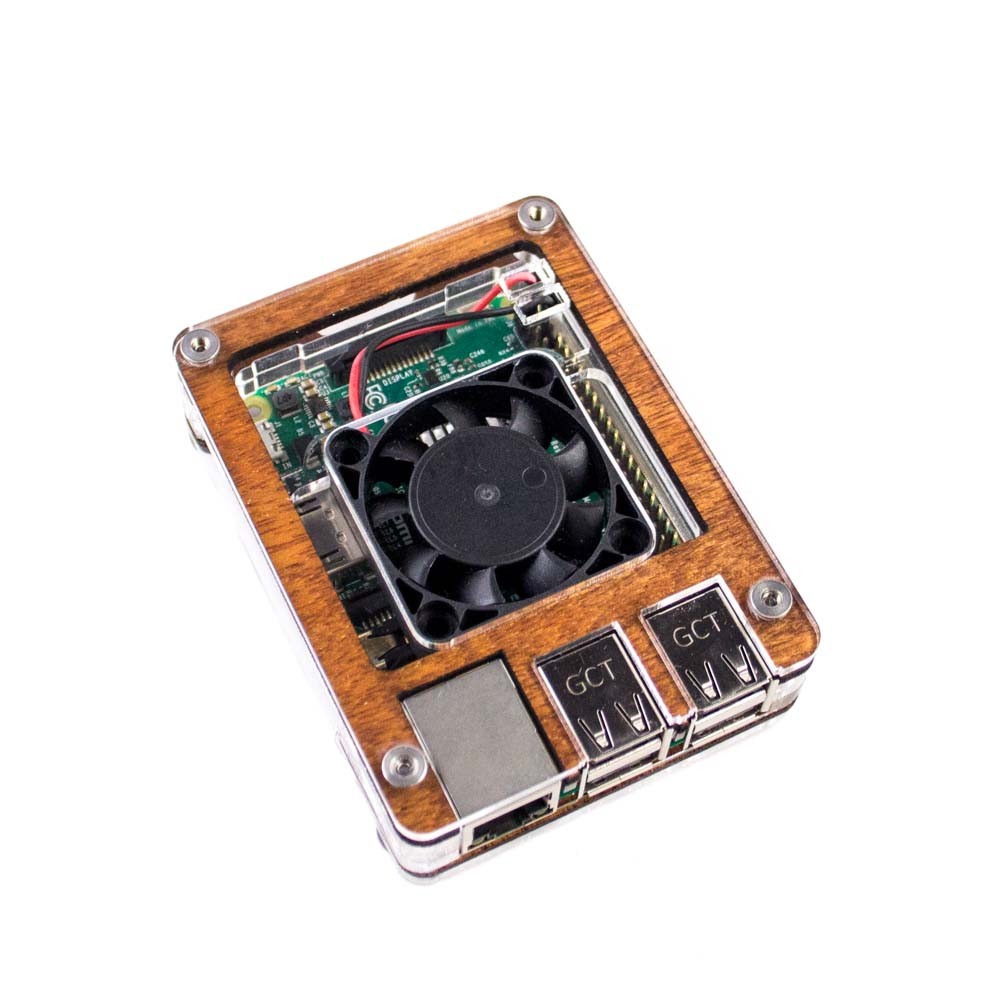 Zebra Classic Interior Fan Case – Raspberry Pi 3 B+ ~ Color Options