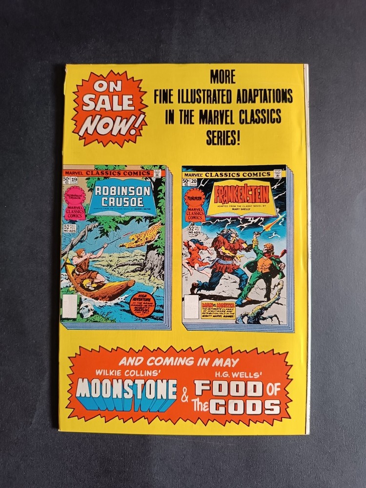 FRANKENSTEIN MARVEL CLASSICS COMICS MAN vs. MONSTER No. 20 MARVEL (1977) Comic Book