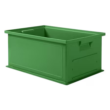 Ssi Schaefer 1462.191308Gn1 Solid & Stackable Straight Wall Storage Container,