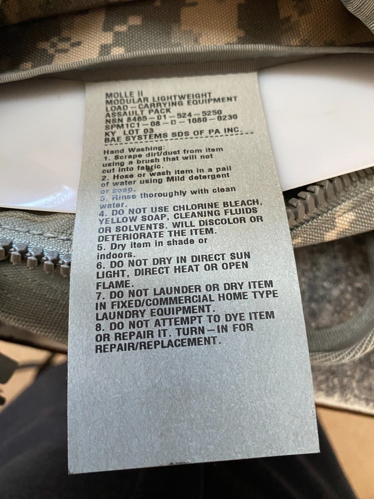 US Army backpack Multicam W/ Stiffer & Foamback