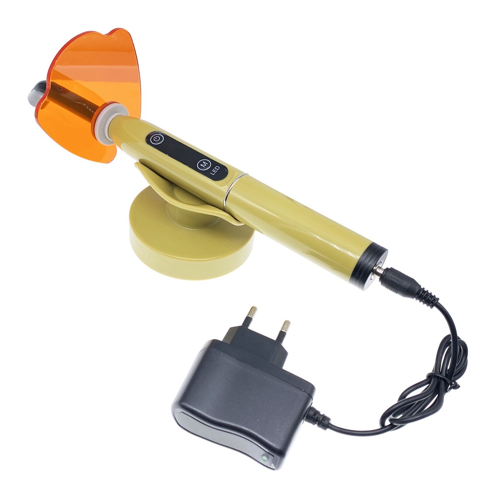 Dental Wireless Cordless LED Cure 1 Second Curing Light Lamp 2000mw US/EU Plug