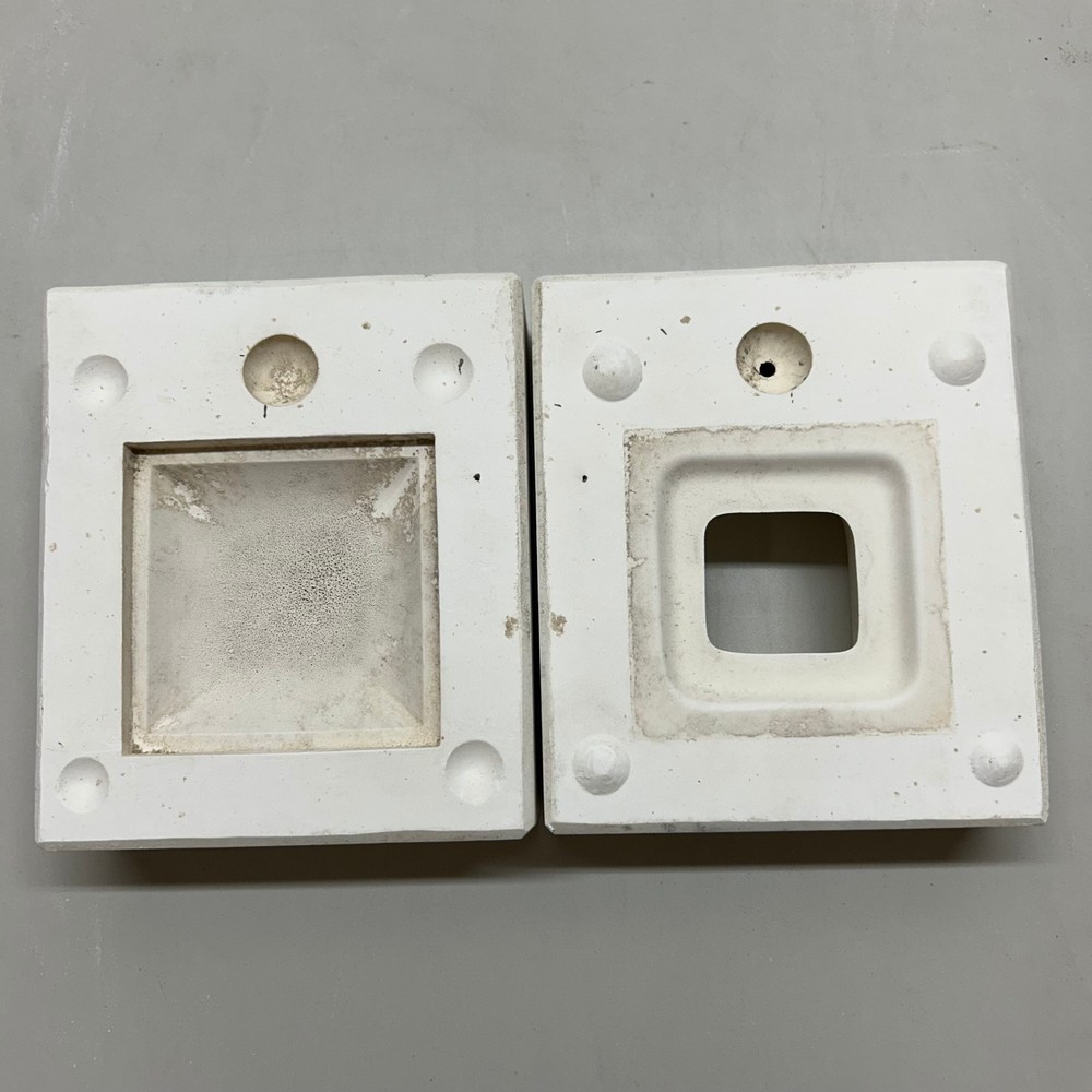 Ceramic Slip Casting Mold Square Box Lid Vintage
