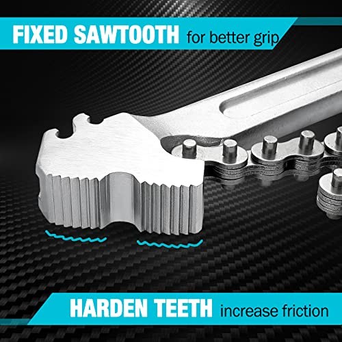 Adjustable Oil Filter Chain Wrench - Fits 6" 24" Max
