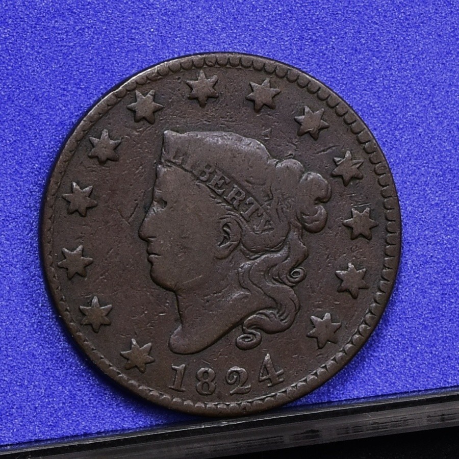 1824 Large Cent - VG (#59014-L)
