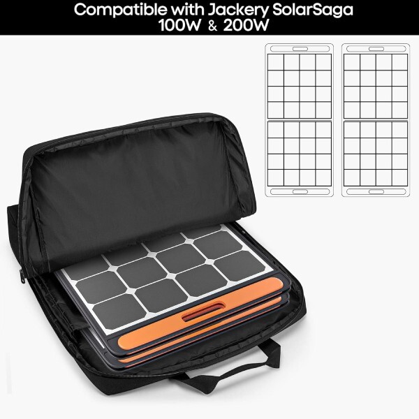 Solar Panel Carry Case Bag for Jackery EcoFlow Bluetti 100W Foldable Panel