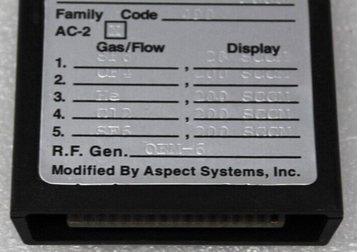 Lam Research Recipe Module Family Code 490