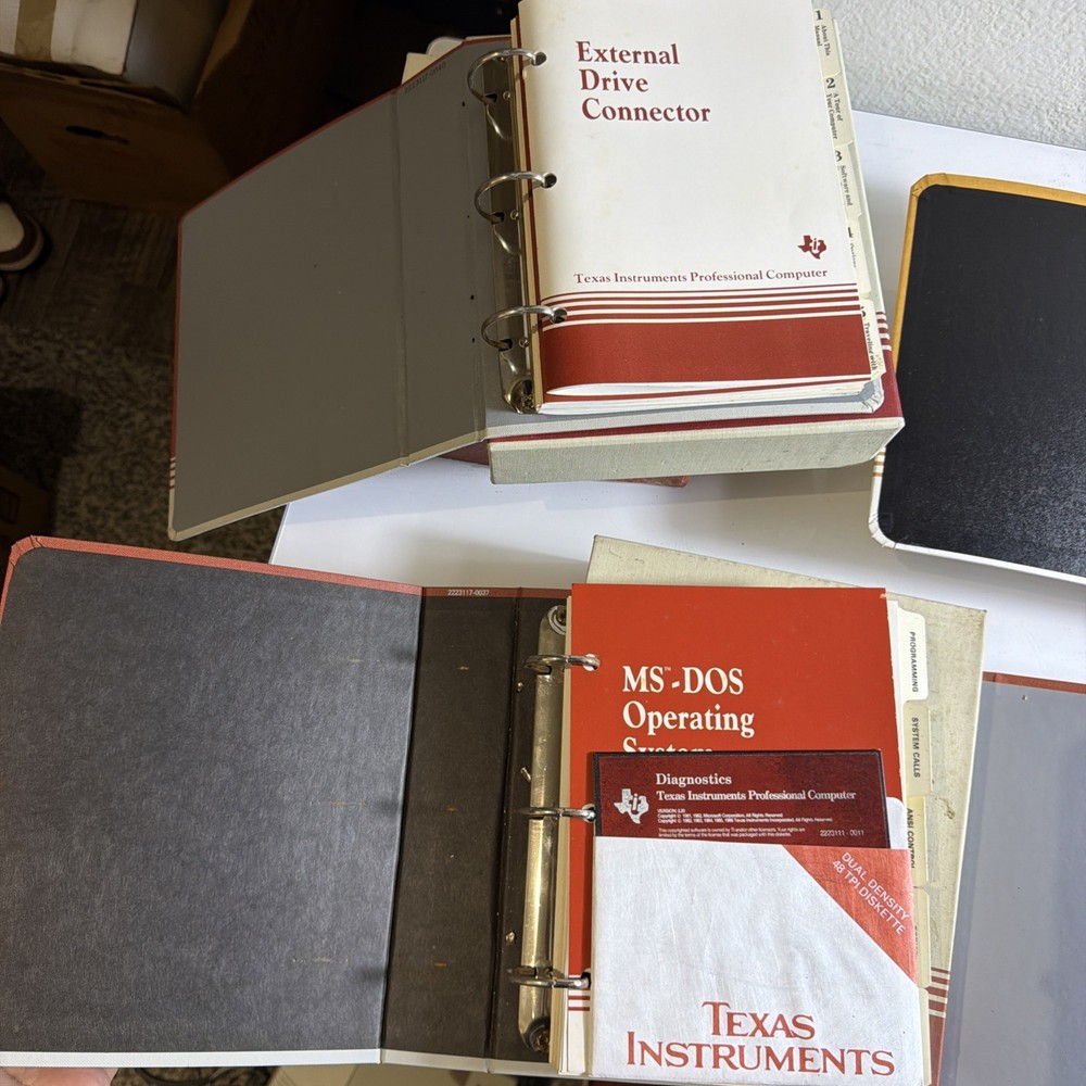 Vintage Texas Instruments user's guide 1980 Lot Ms Pascal Ms Dos Ms COBOL TI