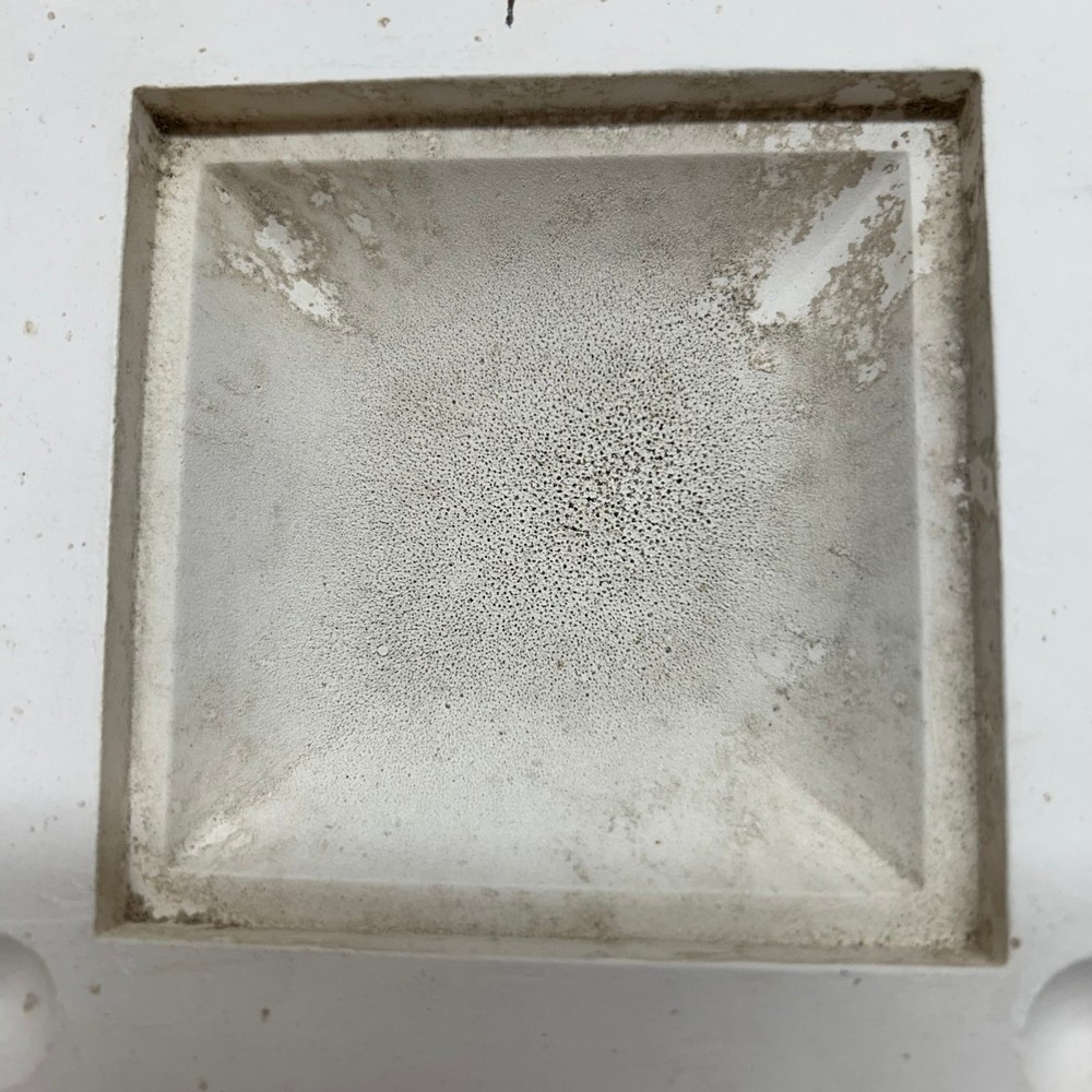 Ceramic Slip Casting Mold Square Box Lid Vintage