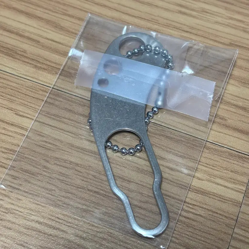 Capital Matte Silver Keyring Hook Keychain New