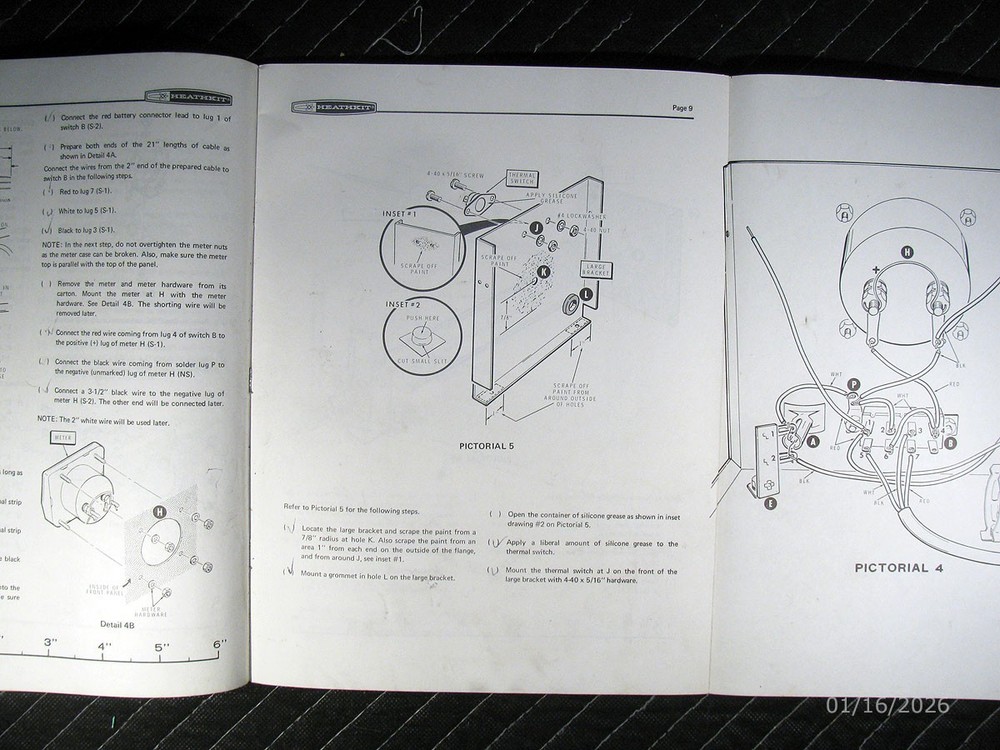 Genuine Heathkit Model HM-2103 RF Load Wattmeter Manual