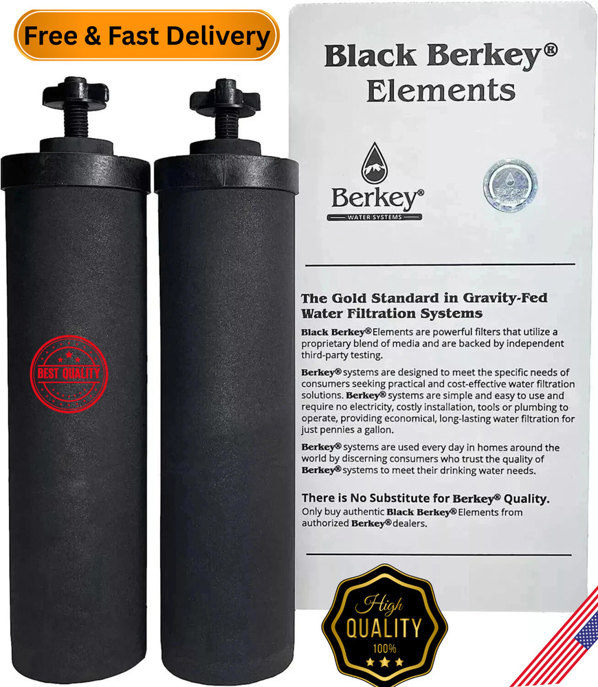 Berkey Black BB9 Water Replacement Filter 2 Pack  For Berkey Water System