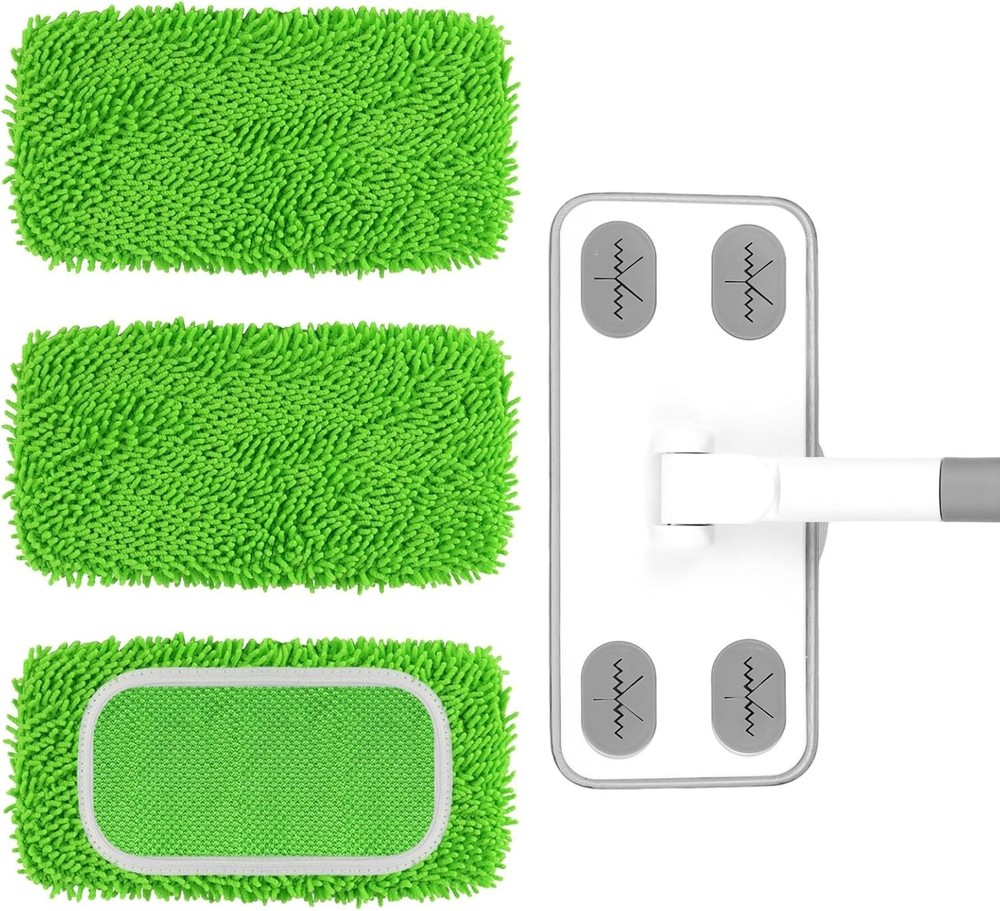 Lightweight Microfiber Sweeper Kit for Deep Cleaning Hardwoods, Tiles, Laminate