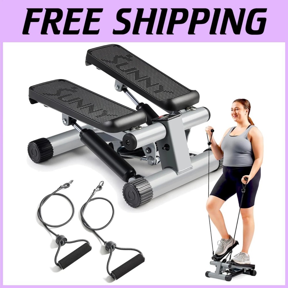 Full Body Workout Mini Stepper with Resistance Bands
