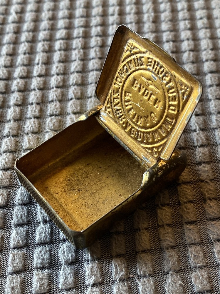 Antique German Match Safe-Back Pack Style-Diamant Deutsche