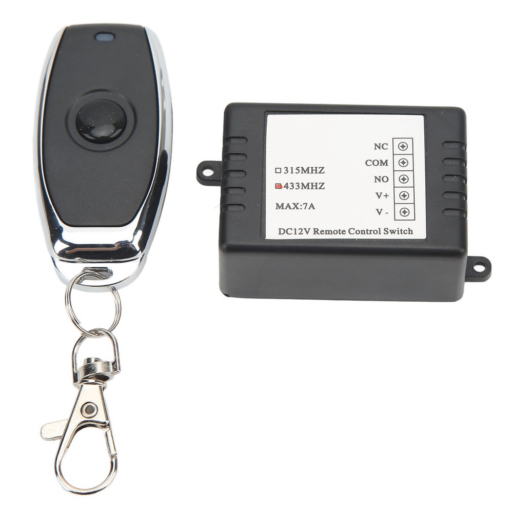 DC12V Remote Control Switch Battery Disconnect Switch Single Button 7A