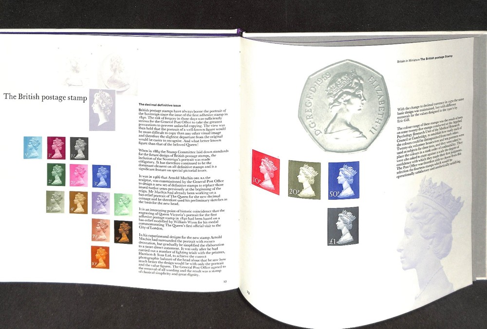 Great Britain in Miniature Stamp Collection Post Office Book