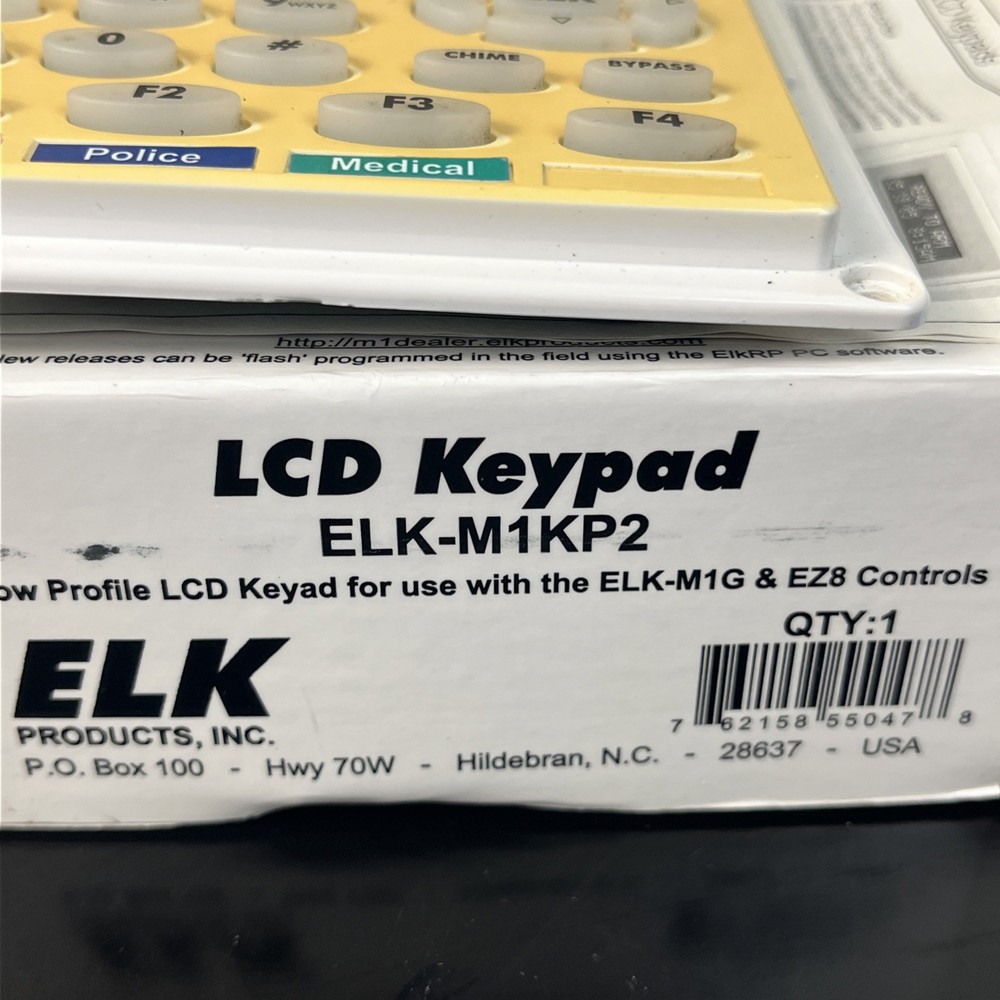 Elk M1KP2 LCD Low Profile Programmable Keypad
