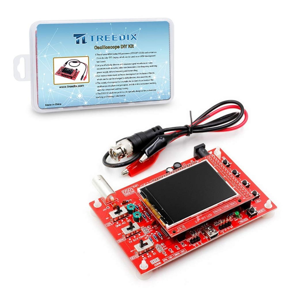 Oscilloscope DIY Kit Handheld Digital Oscilloscope 1msps Real-Time Sampling R...
