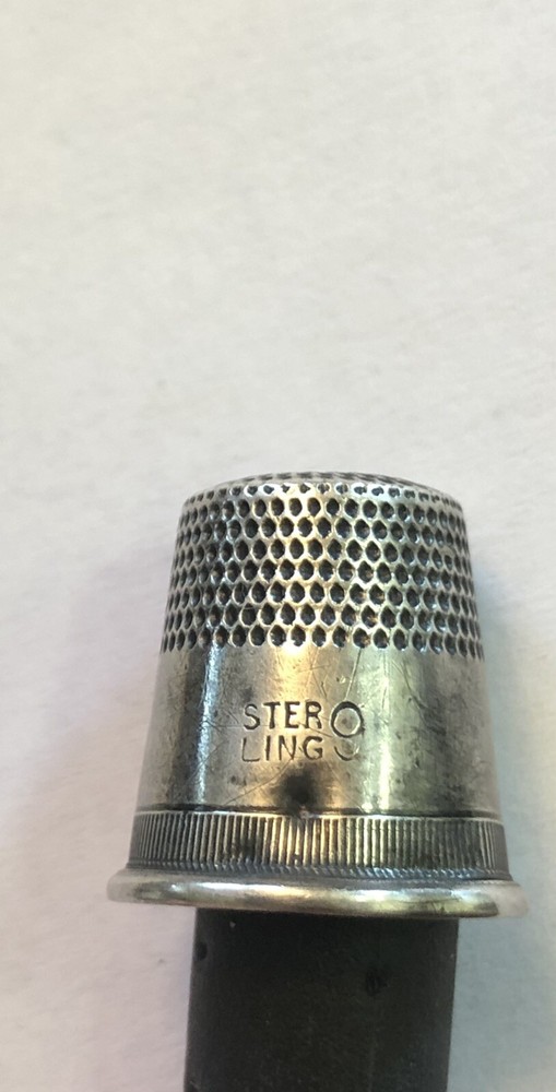 Vintage Sterling Silver Thimble Size 9
