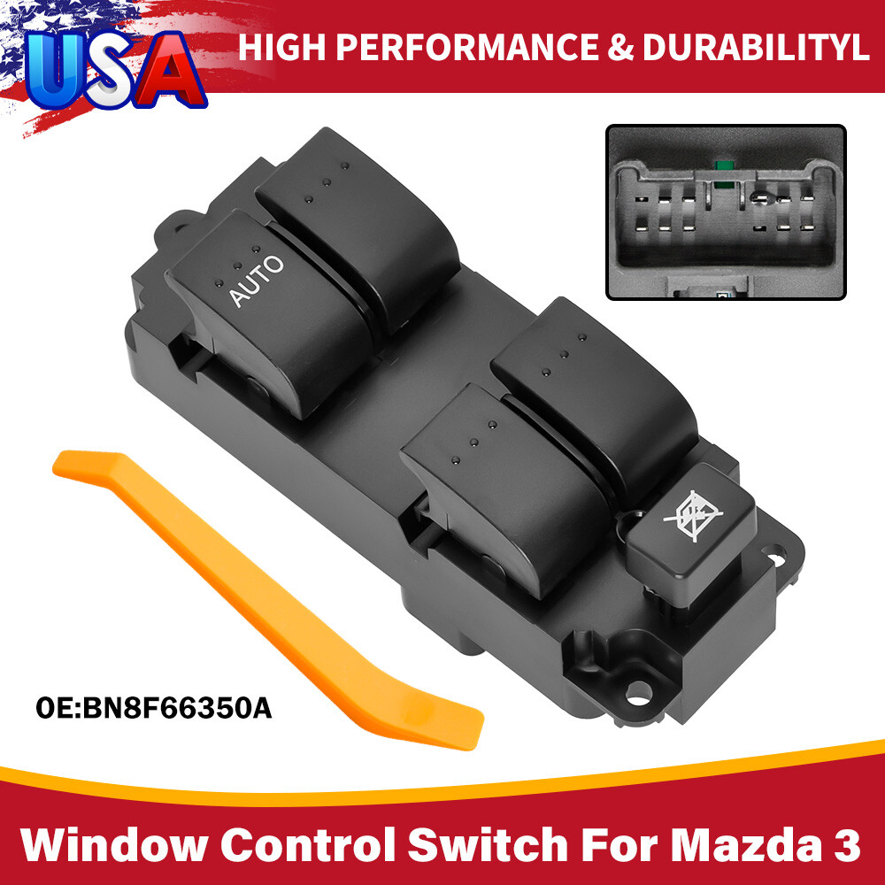 For 2004-2009 Mazda 3 Master Power Window Control Switch Driver Side BN8F66350A