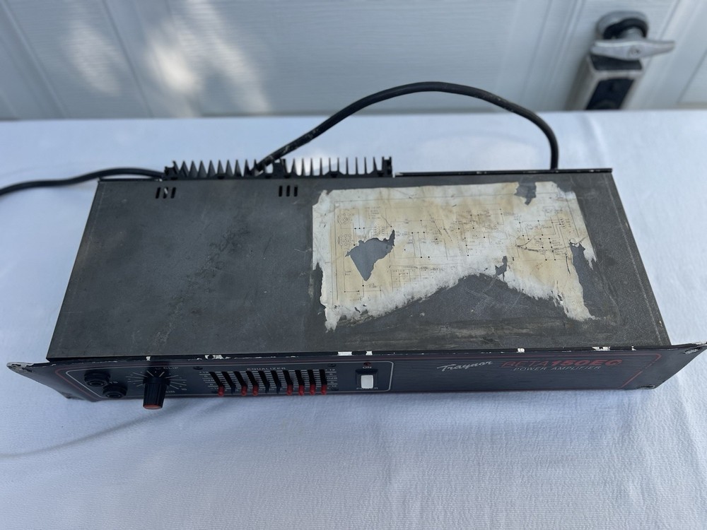 Vintage Traynor Beta 150EQ Solid-State Power Amplifier Equalizer Black
