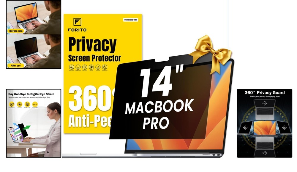 Touch Sensitive Privacy Screen Shield for MacBook Pro 14" - Maximum Protection