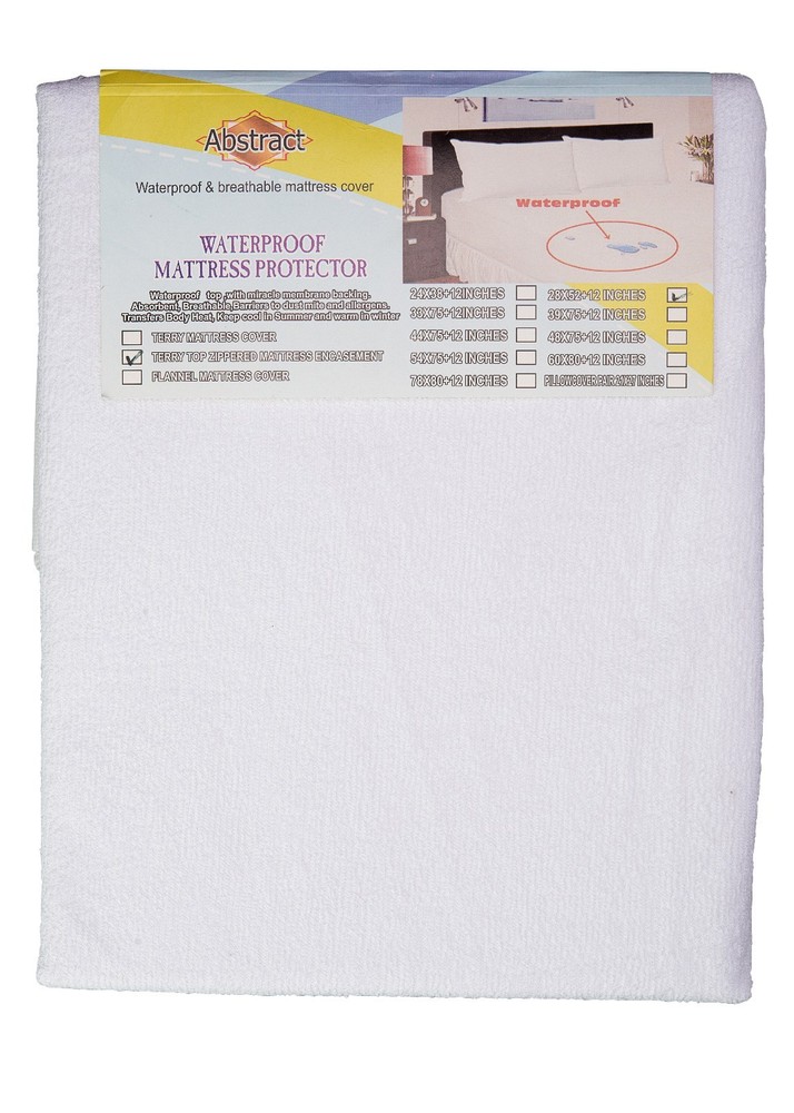 Abstract TERRY TOP Bed Bug MATTRESS PROTECTOR