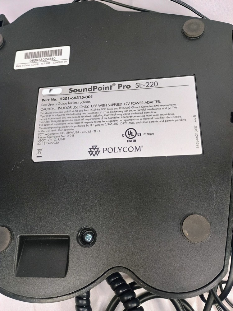 Office Speaker Phone Polycom Sound Point Pro SE-220
