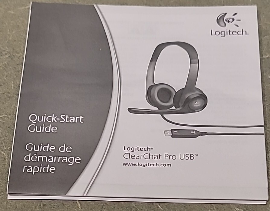 Logitech ClearChat Pro USB Manual Only
